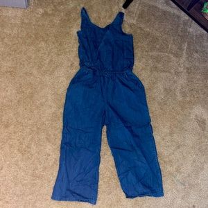Girls jean romper
